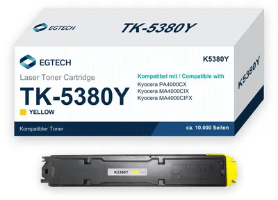 Produktbild von Toner kompatibel mit Kyocera TK-5380Y Gelb PA4000CX MA4000CIX MA4000CIFX