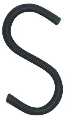 Obrázek produktu pro Háčky na kuchyňskou lištu – sada 6 kusů – 7,5 cm – černá barva
