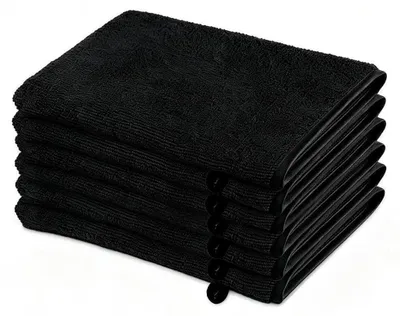 Zdjęcie produktu dla Zestaw 6 gąbek do mycia z mikrofibry, szare/czarne, 15x21 cm