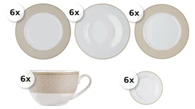 Produktbild von Kaffee- & Tafelservice 30 tlg. Geo