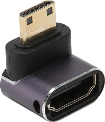 Zdjęcie produktu dla Adapter interfejsu multimedialnego Mini HD męski na żeński 8K 48 Gb/s w obudowie ze stopu aluminium z lampą LED do biura