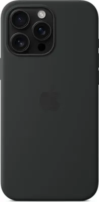 Produktbild von Apple iPhone 16 Pro Max Silikon Case mit MagSafe – Schwarz, Cover, Apple, iPhone 16 Pro Max, 17,5 cm (6.9"), Schwarz