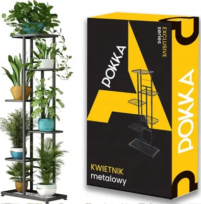Obrázek produktu pro 6stupňový kovový stojan na květináče Rostliny Květiny