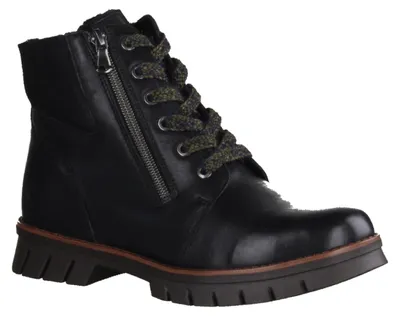 Produktbild von Waldläufer H-Xara 975901-001 Boots, Damen, Schwarz, Leder, Lammfell gefüttert, - Damenschuhe Bequeme Stiefel / Stiefeletten, Schwarz, leder (nappa doubleface), absatzhöhe: 15 mm