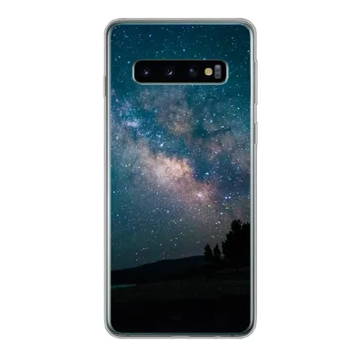 Produktbild von MuchoWow® Handyhülle Schutzhülle Hülle für Samsung Galaxy S10 Sterne - Planeten - Galaxie - Jungen - Mädchen - Kinder Silikon Softcase Handy Hülle - Handytasche