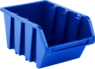 Obrázek produktu pro Přehledný úložný box Třídicí box Úložný box Stohovací box modrý NP4 Skladovací systém
