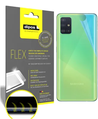Produktbild von 3x Samsung Galaxy A51 5G Rückseite Schutzfolie Folie, 100% Displayabdeckung,