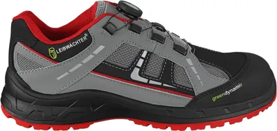 Produktbild von Leibwächter Sicherheitshalbschuh DUBLIN S1PS Gr. 38 schwarz / rot