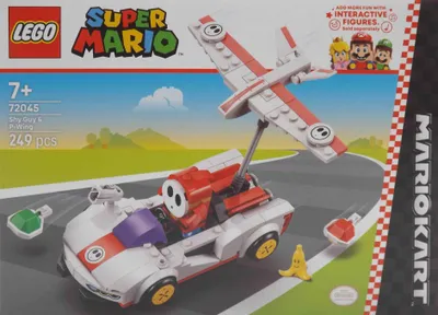 Zdjęcie produktu dla LEGO Super Mario Mario KartTM — Shy Guy i P-Wing, Zestaw do budowania, 7 lat(a), Plastik, 249 szt., 352 g