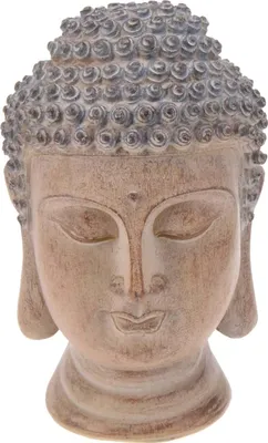 Produktbild von Buddha - H 18 cm - Braun - Kunststein