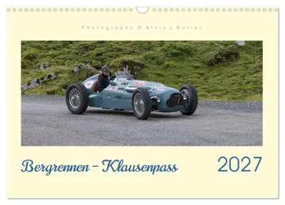 Produktbild von Bergrennen - Klausenpass (Wandkalender 2027 DIN A3 quer), CALVENDO Monatskalender