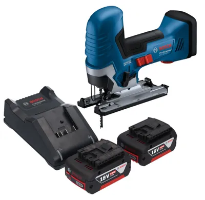 Produktbild von Bosch GST 18V-125 S Professional Akku Stichsäge 18 V 125 mm Brushless + 2x Akku 5,0 Ah + Ladegerät