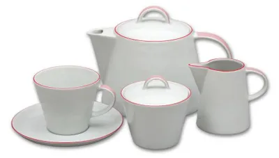 Produktbild von Tom, Teeservice, rote Serie, Thun, 15-teilig