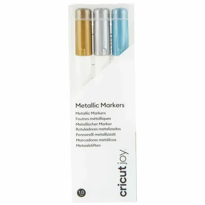 Produktbild von Cricut Joy Medium Point, 3 Stück(e), Blau, Gold, Silber, Mehrfarbig, 1 mm, Medium