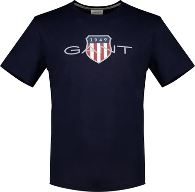 Obrázok produktu pre Gant Archive Shield Regular Fit tričko s krátkym rukávom Blue L Pánske Blue L