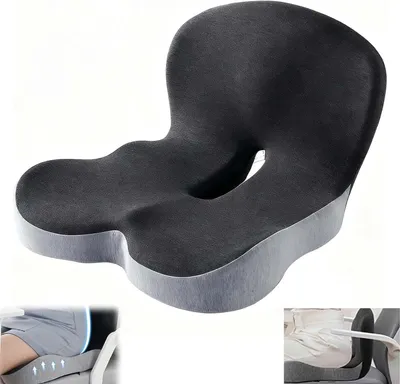 Obrázek produktu pro Ergonomická opěrka zad a polštář na sedadlo, vhodné pro kancelářské židle, s bočními opěrami, pro kancelář