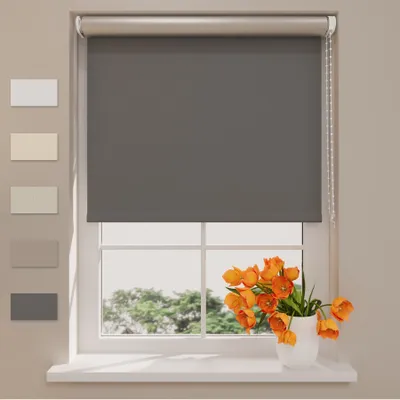 Produktbild von DTCH® – Easy Thermo – Rollo – Verdunkelnd – Dunkelgrau – 200x190cm – isolierend