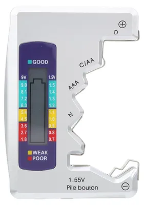 Produktbild von Digitaler Batterietester, Kapazitätsprüfer für C/D/9V/AA/AAA/1,5V Lithium-Stromversorgungsmessung
