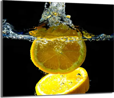 Obrázek produktu pro Kryt varné desky 60x52 keramický kryt varné desky splashback skleněná deska deco prkénko na krájení, citronová černá