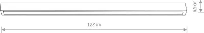 Produktbild von Nowodvorski Stropní světlo STRAIGHT LED 7600