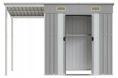 Zdjęcie produktu dla SZOPA Z WIATĄ 277x110,5x181 cm STAL ZIELONA, JASNOSZARA, ANTRACYTOWA I INNE