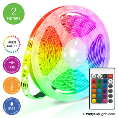 Obrázok produktu pre Viacfarebný LED pás RGB - napájanie cez USB - 2 metre
