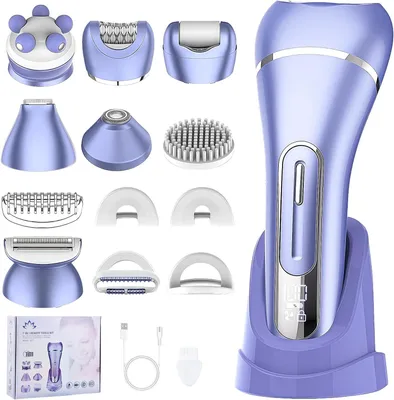 Produktbild von Damen,Intimrasierer für frauen,Damenrasierer Elektrisch,Bikini trimmer damen intimbereich,IPX7 Wasserdichter,Led-Anzeige,für Bikini,Achseln,Beine