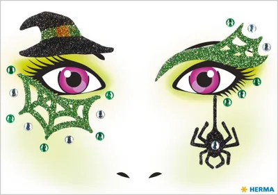 Image de HERMA Face Art Autocollants visages "sorcière