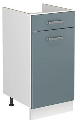 Zdjęcie produktu dla Szafka pod zlew Vicco R-Line Niebiesko-szary/Biały 40 cm bez blatu roboczego, Model 72868