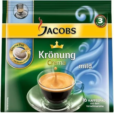 Produktbild von JACOBS Krönung mild 105 g, Crema Pads 16er