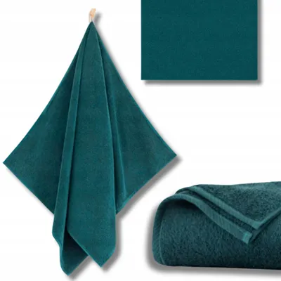 Produktbild von Handtuch - 100% Baumwolle - 500 g/m2 - 30x50 cm - Extra Saugfähig - Türkis - hohe Grammatur - KIWI2