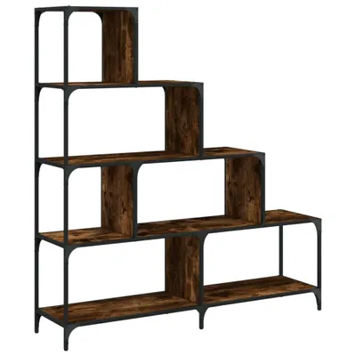 Immagine prodotto di Libreria 4 ripiani rovere fumé 139x33,5x149 cm materiale legno