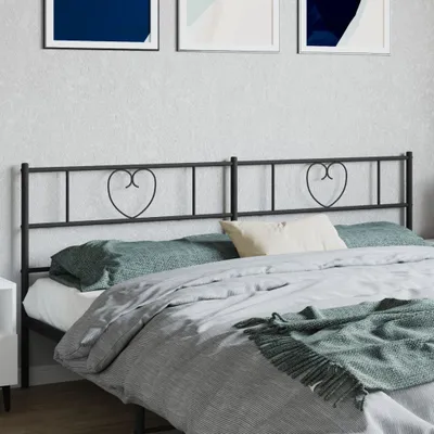 Produktbild von Möbel Kopfteil Metall Schwarz 180 cm - Bettkopfteil 355499