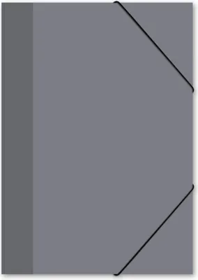 Produktbild von itenga Gummizugmappe Sammelmappe Zeichenmappe A4 grau