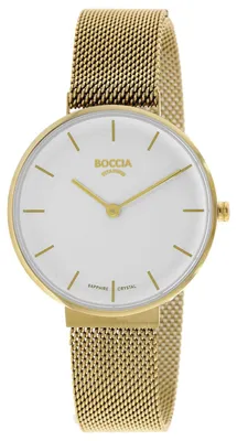 Produktbild von Boccia 3327-10 Damenuhr Titan mit Saphirglas Goldfarben