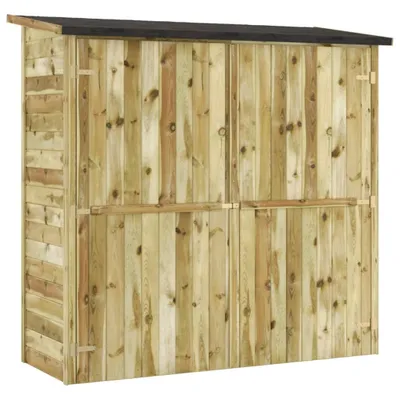 Produktbild von Garten-Geräteschuppen Kiefernholz Imprägniert 182x76x175 cm