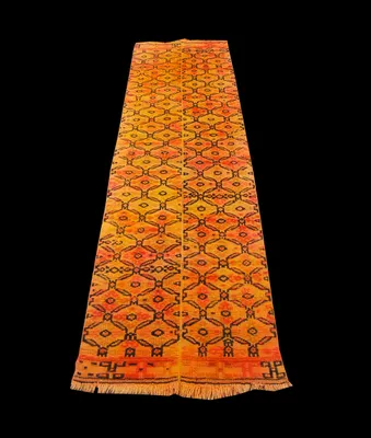 Obrázek produktu pro Autentický ručně vázaný kilim/koberec s certifikátem pravosti 222x68cm GALLERIAFARAH1970