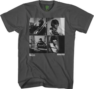 Image de The Beatles - T-shirt "Revolver" pour homme/femme unie RO4540 (L) (Anthracite)