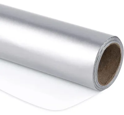 Productafbeelding van Metallic cadeaupapier, minirol, geschikt voor bruiloften, verjaardagen, kleur zilver