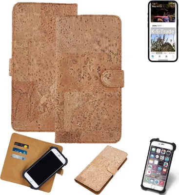 Produktbild von K-S-Trade Hülle kompatibel mit Apple iPhone 13 Pro  Kork Handyhülle Cover  Schutzhülle TPU Case Bumper in Hellbraun, (1x)