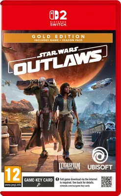 Produktbild von Nintendo Switch 2 Star Wars Outlaws Gold Edition Code In The Box One Size