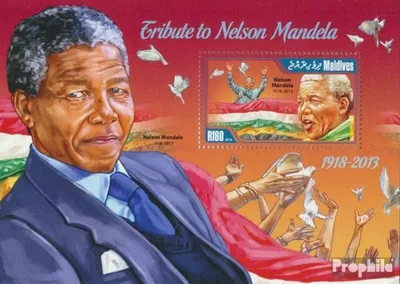Produktbild von Briefmarken Malediven 2014 Mi Block 681 (kompl. Ausg.) postfrisch Nelson Mandela