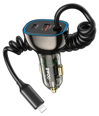 Produktbild von BWOO CC96L 30W PD Kfz-Ladegerät 1x USB-C 1x USB-Anschluss mit