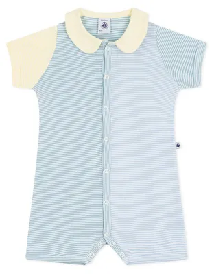 Productafbeelding van Petit Bateau A0Fcw Pyjama, unisex, baby, model Mimi/Marshmallow, maat 86