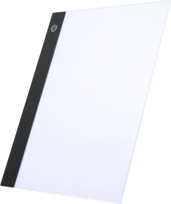 Image de Lampe de copie LED A4, pad lumineux LED de 1 mm d'épaisseur, lampe de protection des yeux LED, luminosité réglable, pour le dessin, le stencil, l'animation, la calligraphie, l'examen, (3 niveaux)