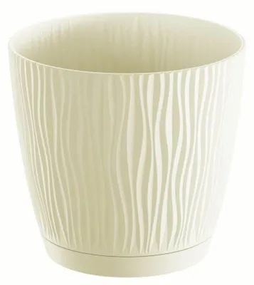 Produktbild von Omgoods - Cremefarbiger Blumentopf Sandy P, 1,6 Liter
