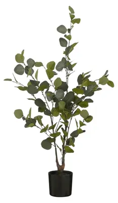 Produktbild von Mica Decorations Eucalyptus Kunstpflanze in Blumentopf - H95 x Ø55 cm - Grün