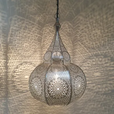 Produktbild von Orientalische Lampe Layoune Silber