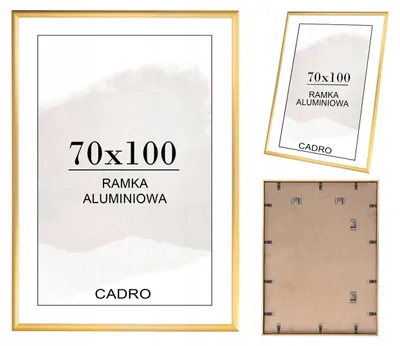 Produktbild von Cadro Bilderrahmen 70x100 cm goldfarben Aluminium