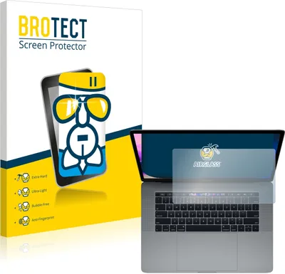 Produktbild von BROTECT Schutzglas für Apple MacBook Pro 15" 2019 (Touch Trackpad) Schutzfolie Panzer Folie Glas Display Schutz klar